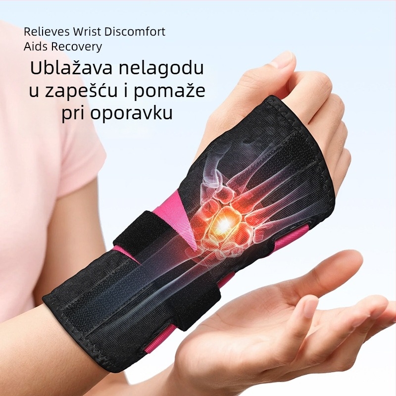 3-u-1 ortoza zapešća s podesivim remenom i prozračnim preklopom za podršku tetive i zgloba zapešća