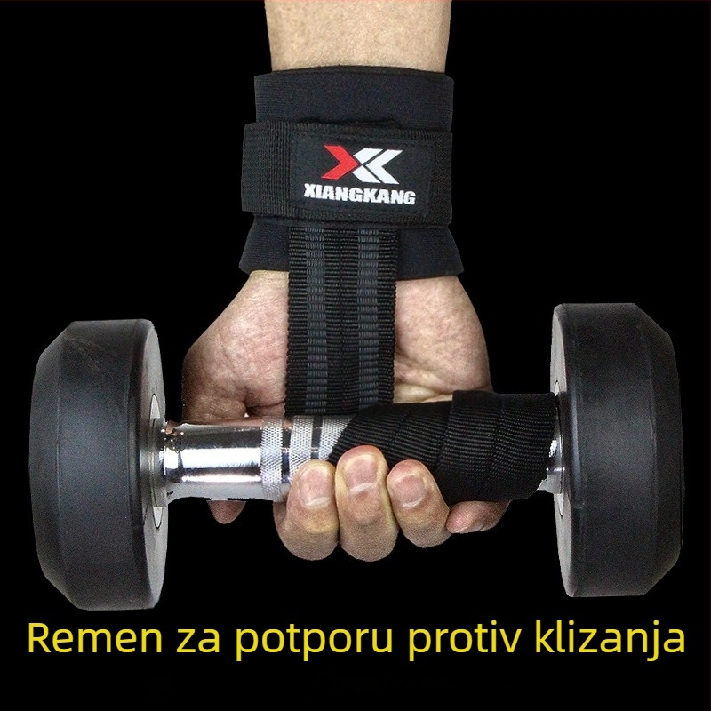 Fitness zglobni pojačivač s protivkliznim gripom, za mrtvo dizanje, šipku i bućice, posebno za zgibove