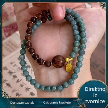 Narukvica od Hetianskog nefrita i sandalovog drveta