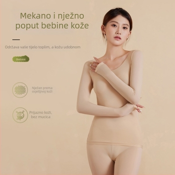 Ženski jesensko-zimski termalni komplet, tanak osnovni sloj, bezšivni gornji dio i hlače