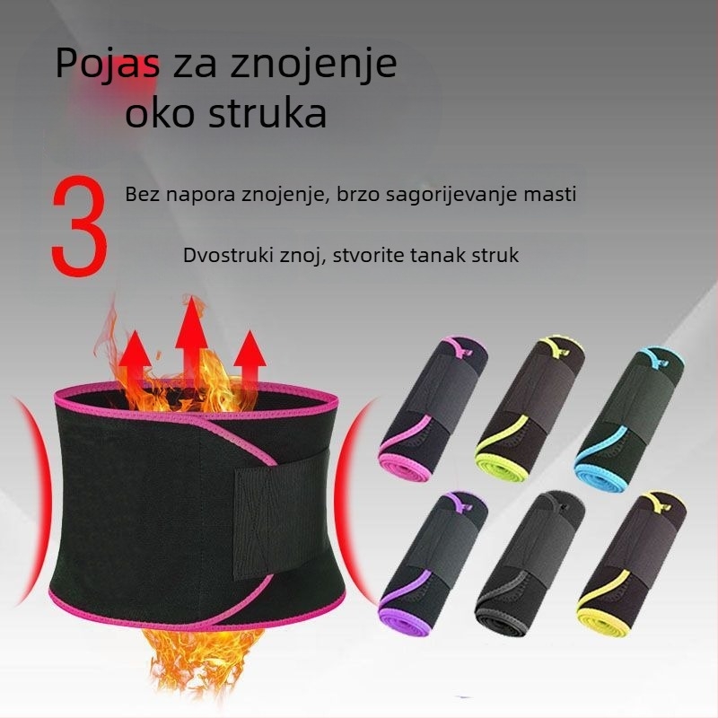 Xinyue Neopren pojas za struk – potenje i oblikovanje struka za fitness, jogu i trčanje