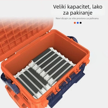 707 Višenamjenska dvostruka kutija za ribolov, 7L, vanjska kutija za pohranu pribora za ribolov, komplet