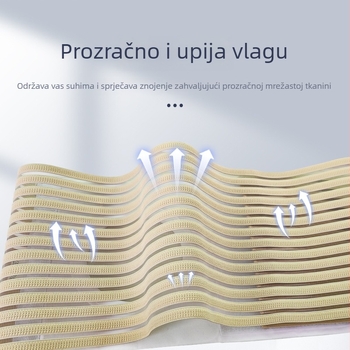 Prilagodljiv ostomski pojas s prozračnim elastičnim džepom za vrećicu i širim pojasom