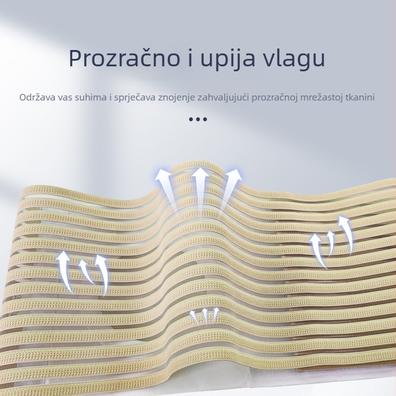 Prilagodljiv ostomski pojas s prozračnim elastičnim džepom za vrećicu i širim pojasom