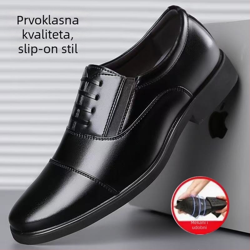 Muške kožne cipele s trodijelnim dizajnom, poslovne formalne cipele, prozračne, britanski stil