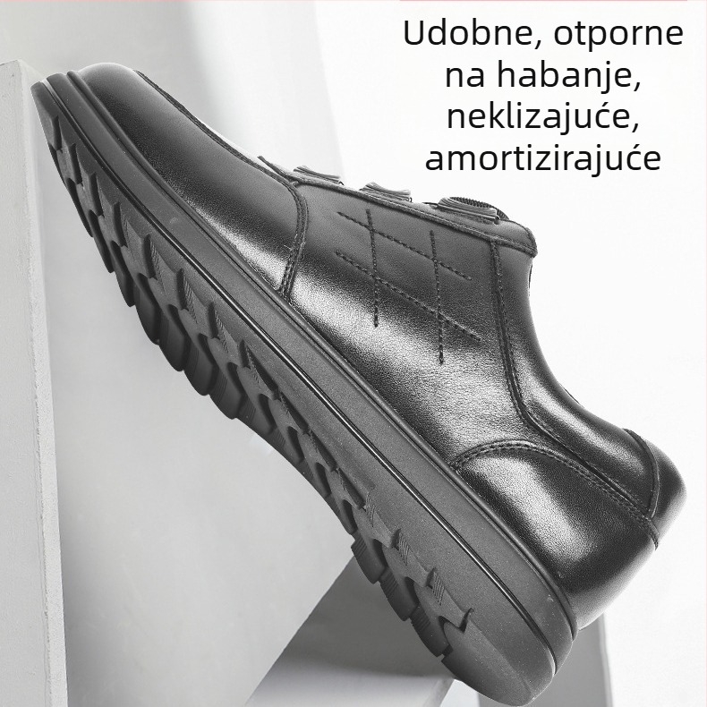 Muške casual kožne cipele – prozračne, antislip, izdržljive za svakodnevni gradski prijevoz