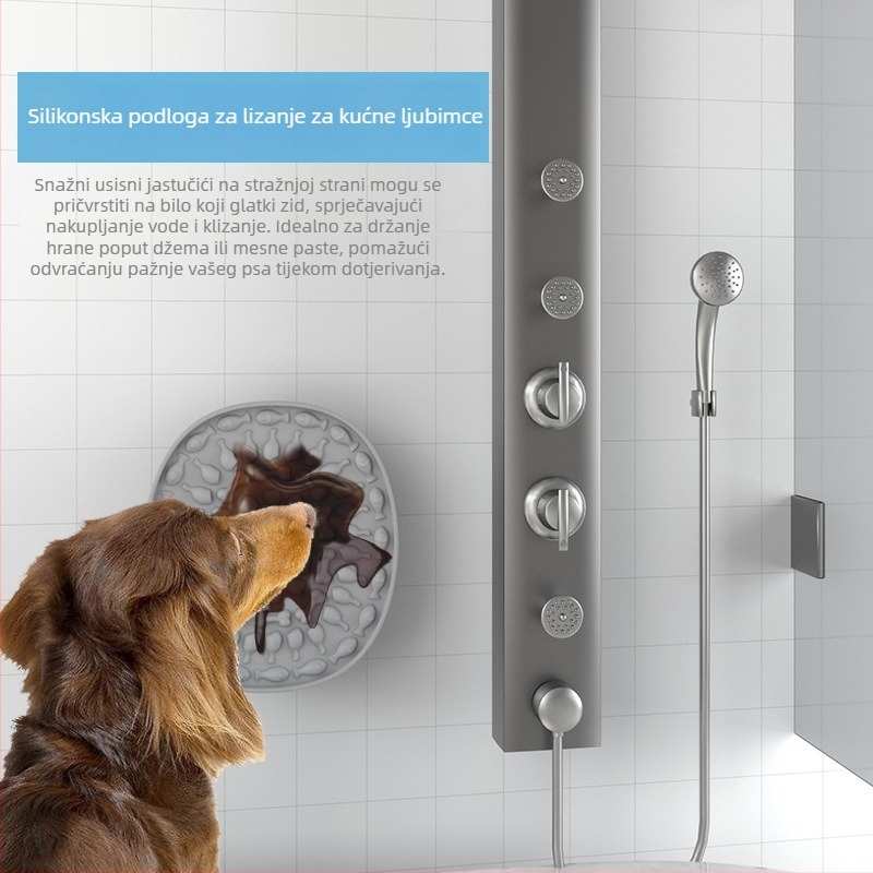 Silikonska podloga za lizanje i posuda za sporo hranjenje za pse i mačke – interaktivna igra s hranom