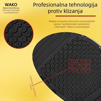 WAKO Muške kuhinjske cipele od velura, protivklizne i vodootporne