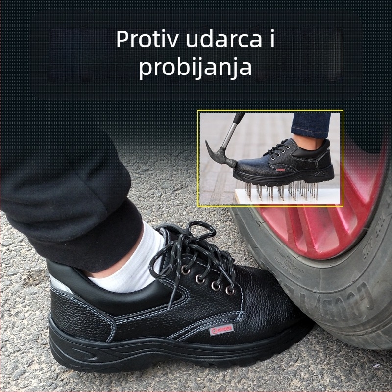Zaštitne cipele za rad visoke gustoće s zaštitom od probijanja i udara, prozračne, otporne na miris, otporne na habanje i ulja
