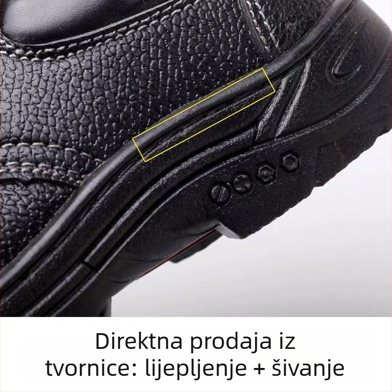 Radne cipele za zaštitu s kožom od mikrovlakana, prozračne, otporne na udarce, otporne na habanje, protuklizne, niskog profila