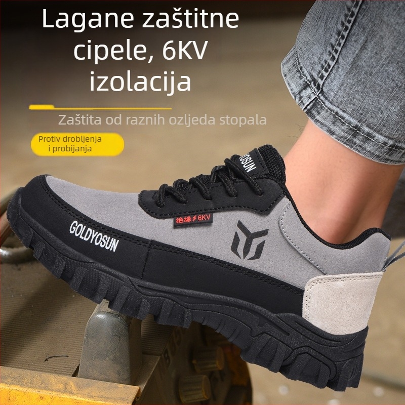 Čizme za zavarivanje za posao, zaštita od opeklina, otporne na udarce i proboj, lagane i prozračne radne cipele za gradilište