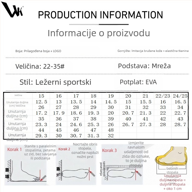 Hua Ta cipele od velura za djecu, školske cipele i ljetne sandale s zatvorenim prstima, za djevojčice i dječake, lagane s Velcro zatvaračem
