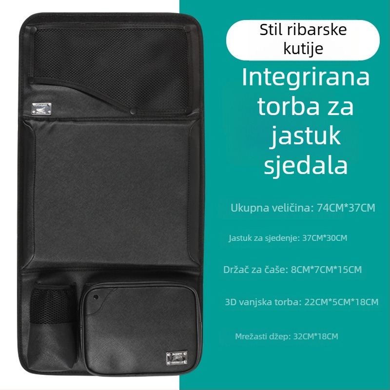 Jastuk za sjedenje za kutiju i stol za ribolov – višenamjenski debeli jastuk s bočnim džepom i pretincem za prsluk, kroz sve sezone, iznimno mekan