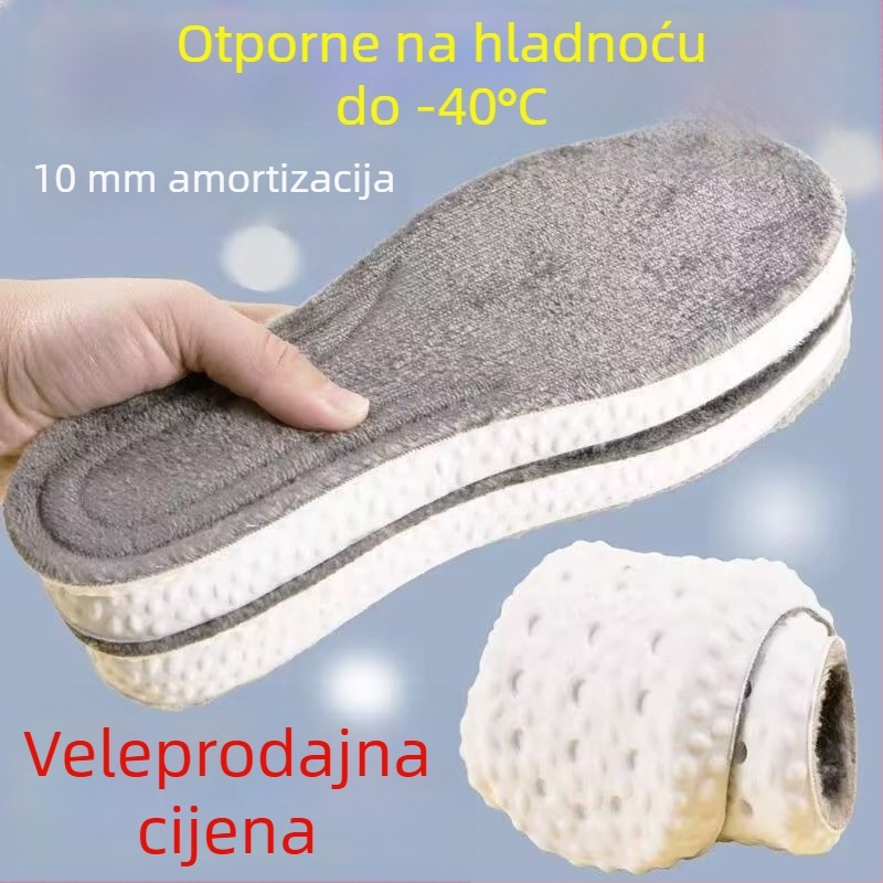Flisane sportske uloške za zimu – tople, udobne, unisex, debele pamučne uloške za dulje stajanje