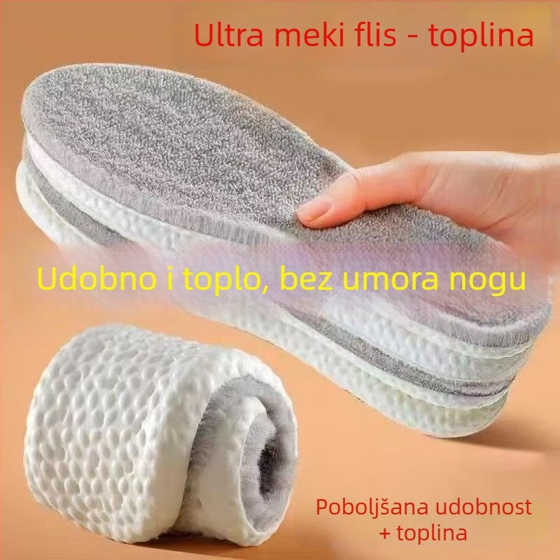 Flisane sportske uloške za zimu – tople, udobne, unisex, debele pamučne uloške za dulje stajanje