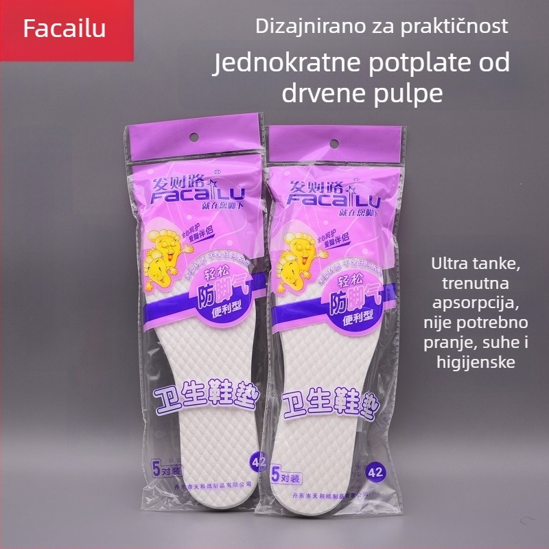 Jednokratni tanke ulošci za cipele, upijaju znoj, prozračni, deodorirajući, unisex, mogu se izrezati