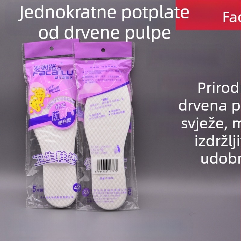 Jednokratni tanke ulošci za cipele, upijaju znoj, prozračni, deodorirajući, unisex, mogu se izrezati