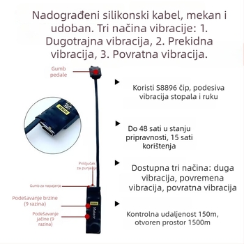 Uložak za obuću s vibracijom, tiha sinkronizirana vibracija i dvosmjerni podsjetnik sa senzorom