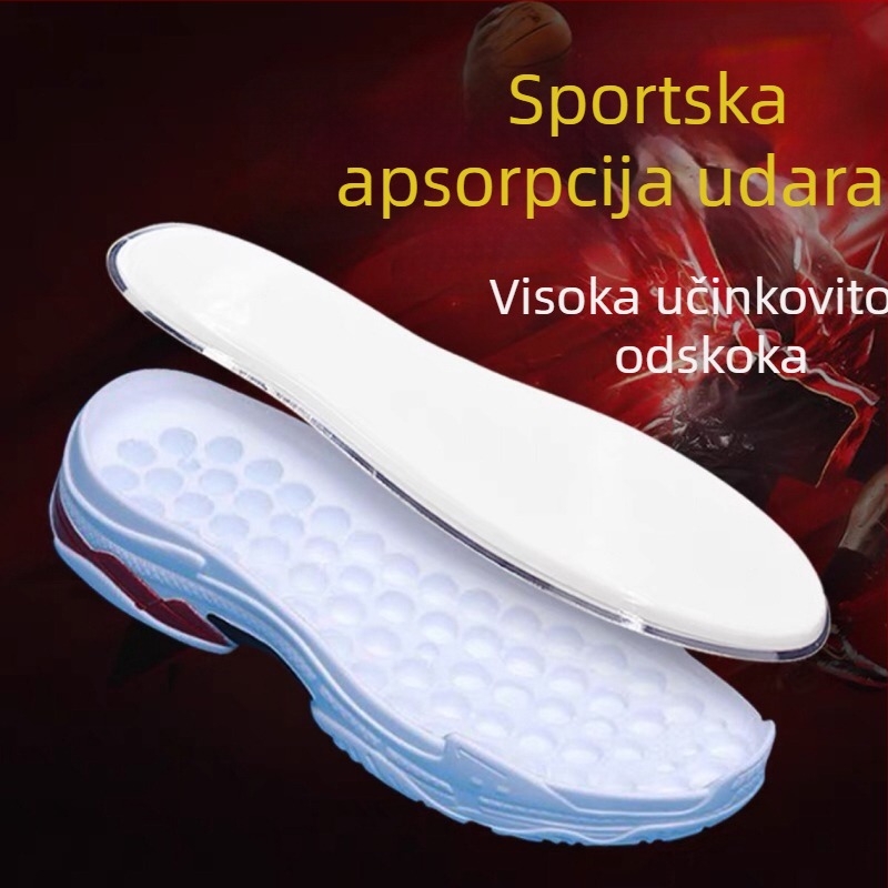 Ulošci s zračnim jastukom za muškarce i žene, cijelog duljine uložak za tenisice, visoka elastičnost i apsorpcija šokova, debeli, Owen 5aj1