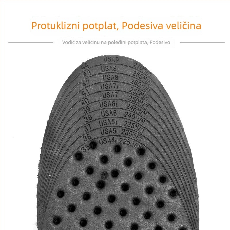 Ulošci za povećanje visine za čizme — nevidljivi udobni zračni jastuk, unutarnje podizanje, apsorpcija znoja, puni i djelomični ulošci