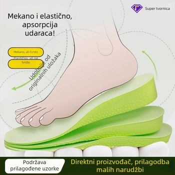 Uložak za povećanje visine – EVA, izuzetno mekan, apsorpcija udaraca, cijela potplata, za muškarce i žene