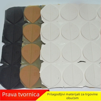 Otporna gumena potplata za cipele s protukliznim zakrpom na petu i materijalom za popravak s kosim rubom