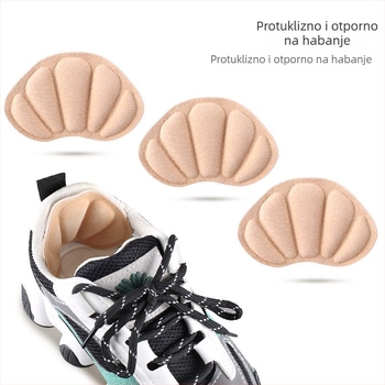 Meke samolepljive podloške za petu sportskih cipela: otporne na habanje i pad, debeli jastučići za petu uz prilagodbu za pola broja, jednostavno lijepljenje.