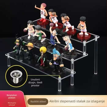 Prozirni akrilni stalak za izlaganje, 4 mm debljine, za nakit, kozmetiku i figurice