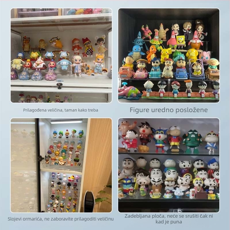 Prozirni akrilni stalak za izlaganje, 4 mm debljine, za nakit, kozmetiku i figurice