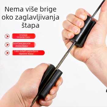 Gumeni izvlaživač za ribolovni štap sa blokadom zgloba