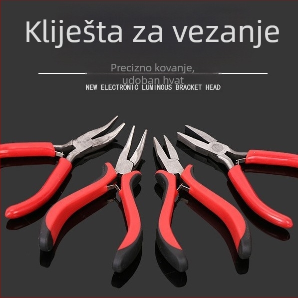 Klešta za vezivanje udice i ribarske linije, s oštrim i ravnim vrhom