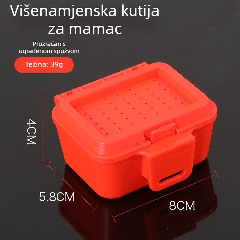 Titan Višestruka kutija za živu mamac za crve i pijavice, izolirana prozračna mokra kutija za ribolov