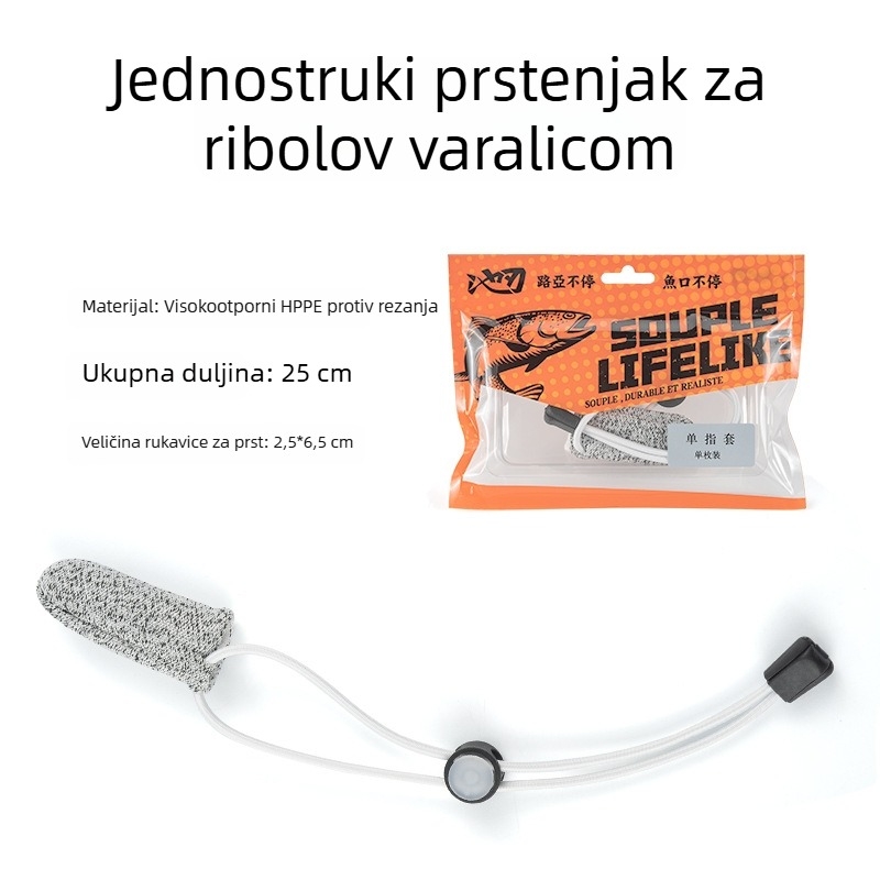 Pool Blade rukavica za prst – jednoprsne horgalačke rukavice za dugačka bacanja, otporne na habanje i rezanje, kontrola linije, za vanjski ribolov