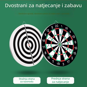 Unutarnji set za darts za kućnu upotrebu – profesionalna darts ploča s flokiranom površinom, za djecu i odrasle