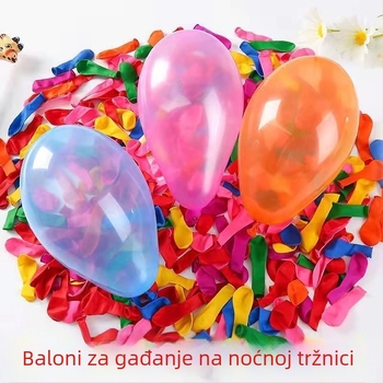 Baloni puni vodom za igre pucanja na noćnom tržištu, promjera 12 inča, narančasto-crveni