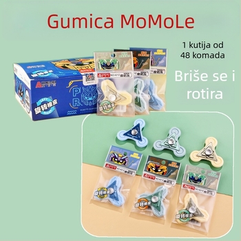 Odami 399 Rotirajuća gumena gumica u crtanom stilu, termosenzitivna guma za lako brisanje