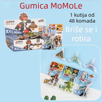 Odami 399 Rotirajuća gumena gumica u crtanom stilu, termosenzitivna guma za lako brisanje