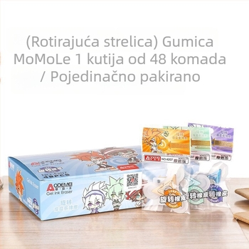 Odami 399 Rotirajuća gumena gumica u crtanom stilu, termosenzitivna guma za lako brisanje