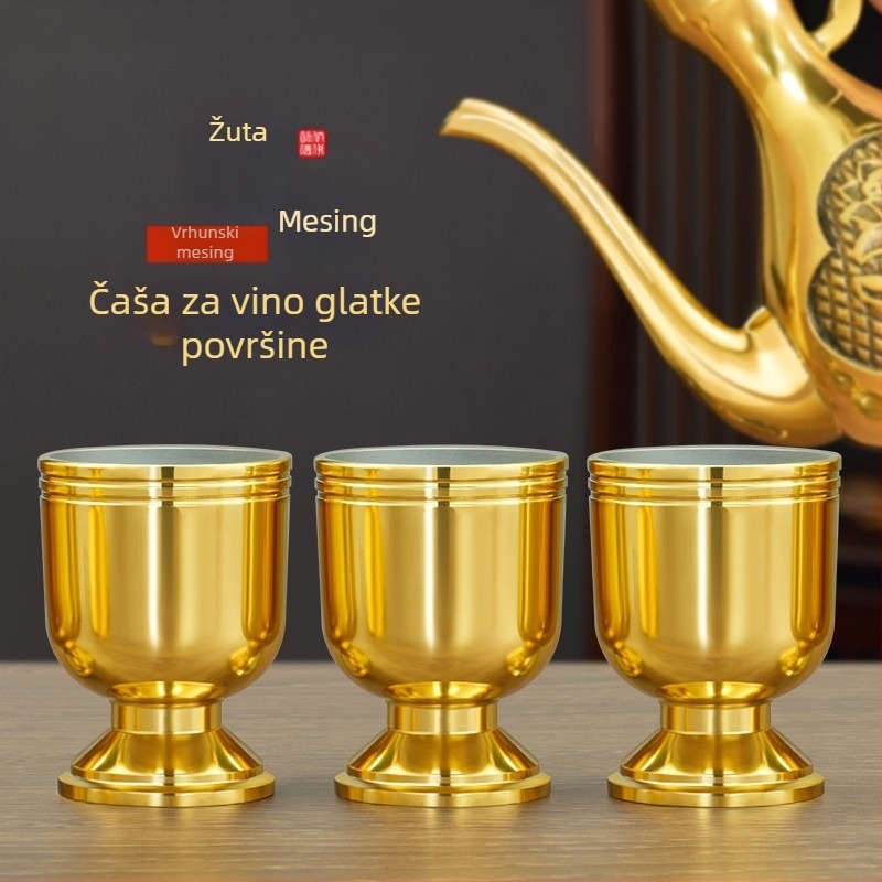 Latunska šalica za čaj i vino, Buddha dar i kućni ukras