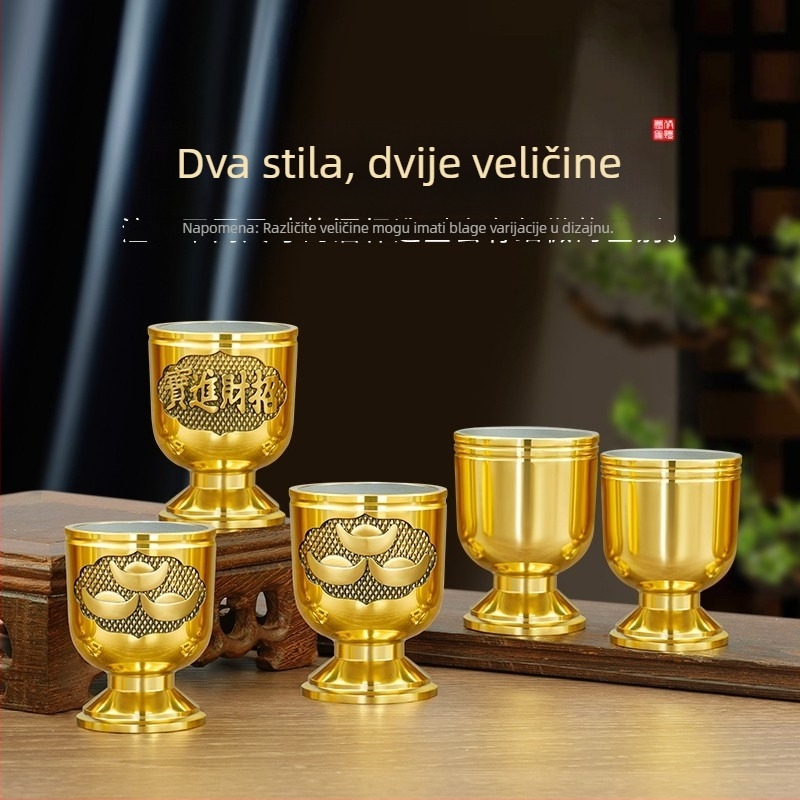 Latunska šalica za čaj i vino, Buddha dar i kućni ukras