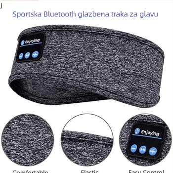 Bluetooth 5.0 traka za glavu za trčanje i jogu, upija znoj