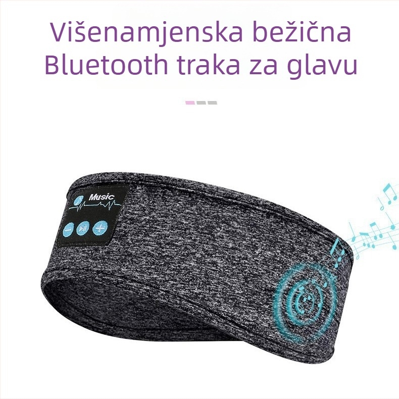 Bluetooth 5.0 traka za glavu za trčanje i jogu, upija znoj