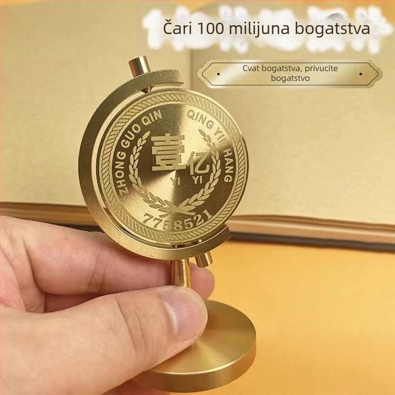 Otočni ukras s novčićem od sto milijuna – stolna dekoracija i relaksirajuća igračka