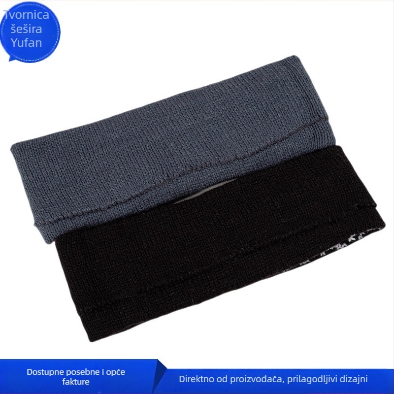 RPET pleteni traka za glavu s jacquard uzorkom, upijajuća znojna traka za čelo, prilagodljiva