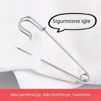 Visokokvalitetni nehrđajući čelični sigurnosni pin za odjeću, vintage broš dekoracija, ukrasni pin s klipom