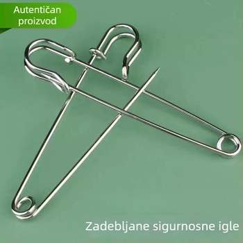 Visokokvalitetni nehrđajući čelični sigurnosni pin za odjeću, vintage broš dekoracija, ukrasni pin s klipom