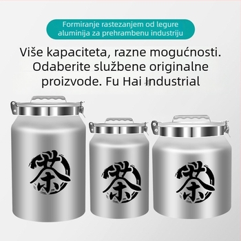 Aluminijski spremnik za čaj, velika kapaciteta, čvrsto zatvarajući spremnik za čaj