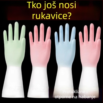 Vodootporne latex rukavice za pranje suđa, pranje rublja, kućanske poslove i čišćenje povrća