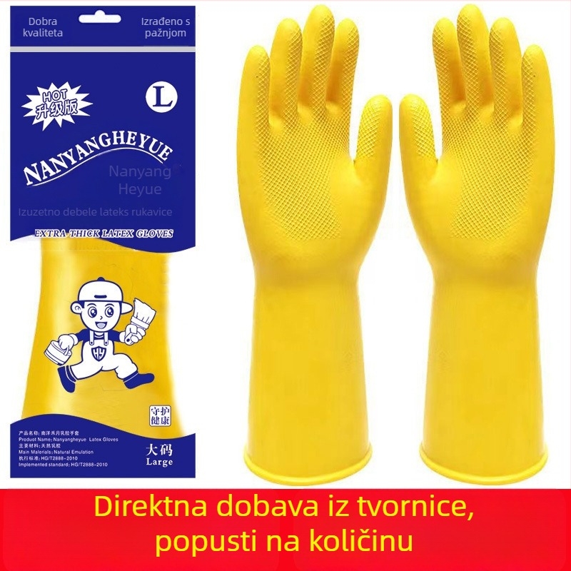 Ženske rukavice za pranje suđa, izdržljive, kućne lateks rukavice, vodootporne, tanki model