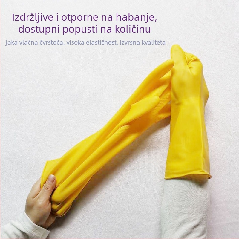 Ženske rukavice za pranje suđa, izdržljive, kućne lateks rukavice, vodootporne, tanki model